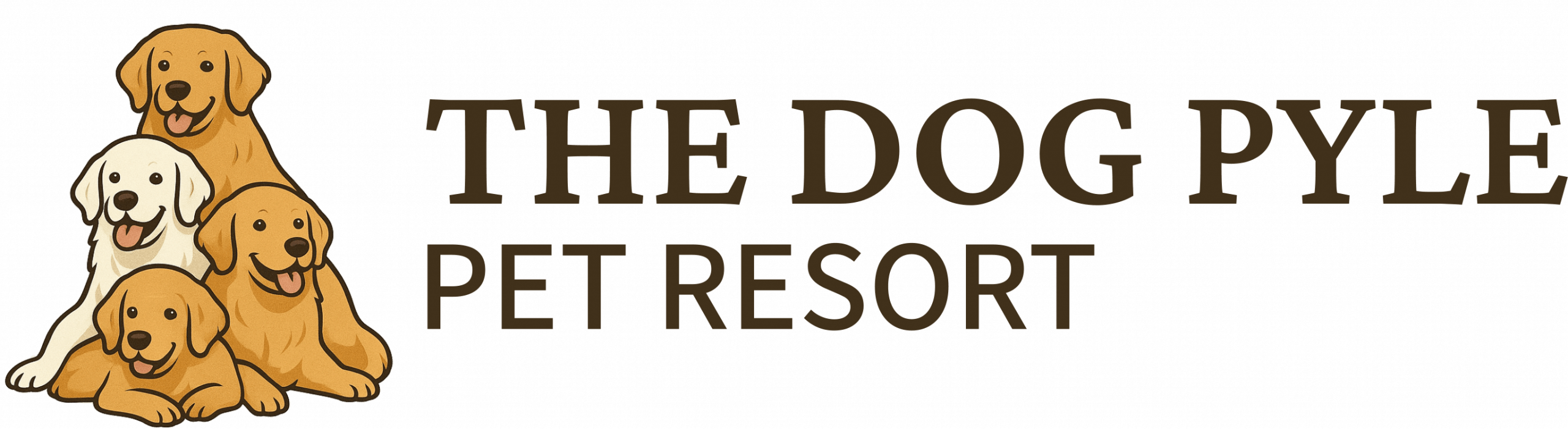 The Dog Pyle horizontal Logo - Pet Boarding and Daycare in Kingsford, Michigan